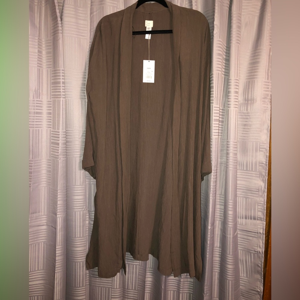 A new day cardigan brown OSFM NWT